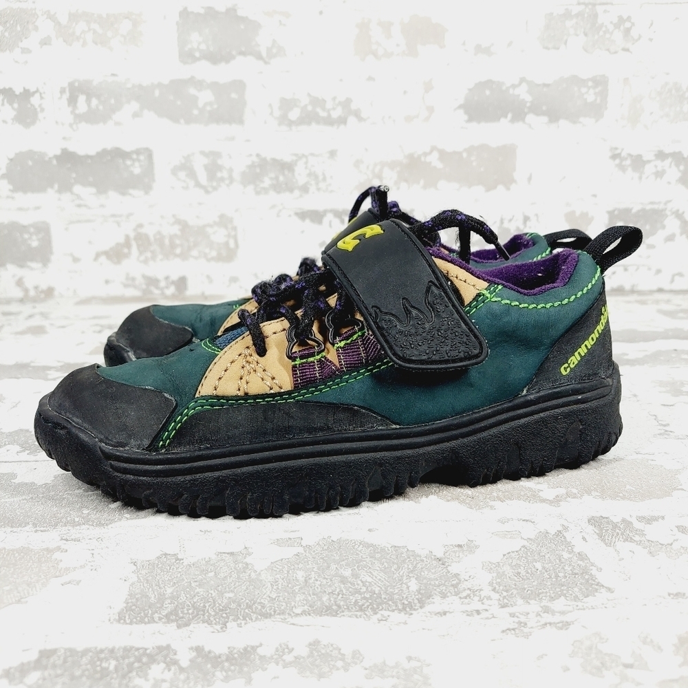 Cannondale Green Black & Purple Cycling Lace Up Shoes D863